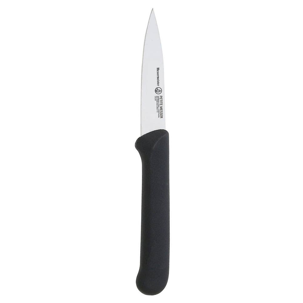 Black Spear Point Paring Knife - Matching Sheath - 3”