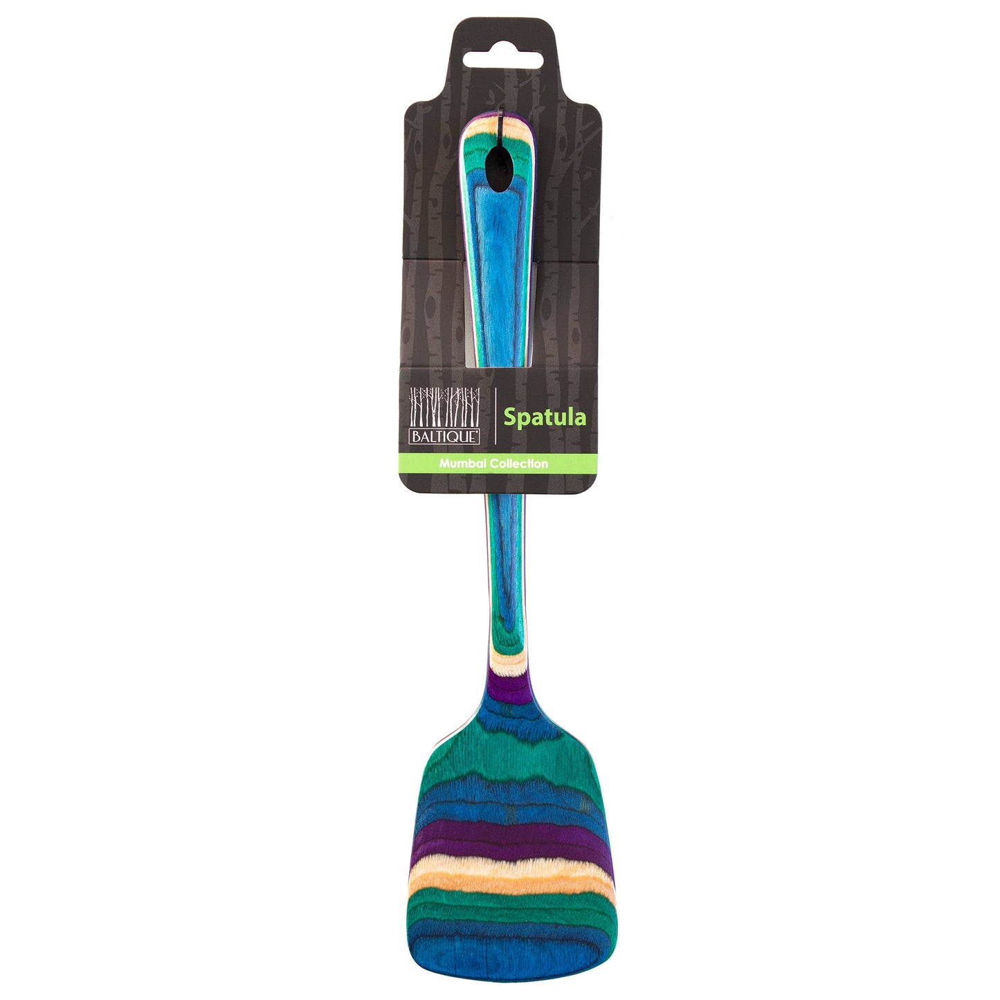 Totally Bamboo - Baltique® Mumbai Colorful Wooden Spatula, 12.5"