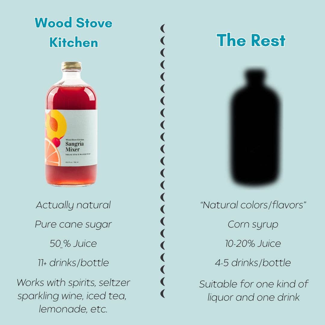 Wood Stove Kitchen - Sangria Cocktail Mixer and Mocktail Mixer, 16 fl oz