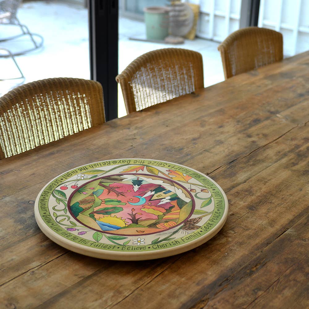 Sticks - Wood Lazy Susan | "Seasonal Bliss"