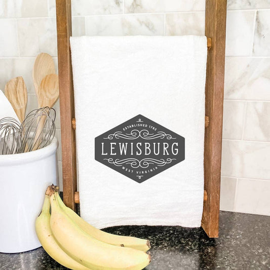 Indigo Tangerine - Lewisburg, WV Tea Towel