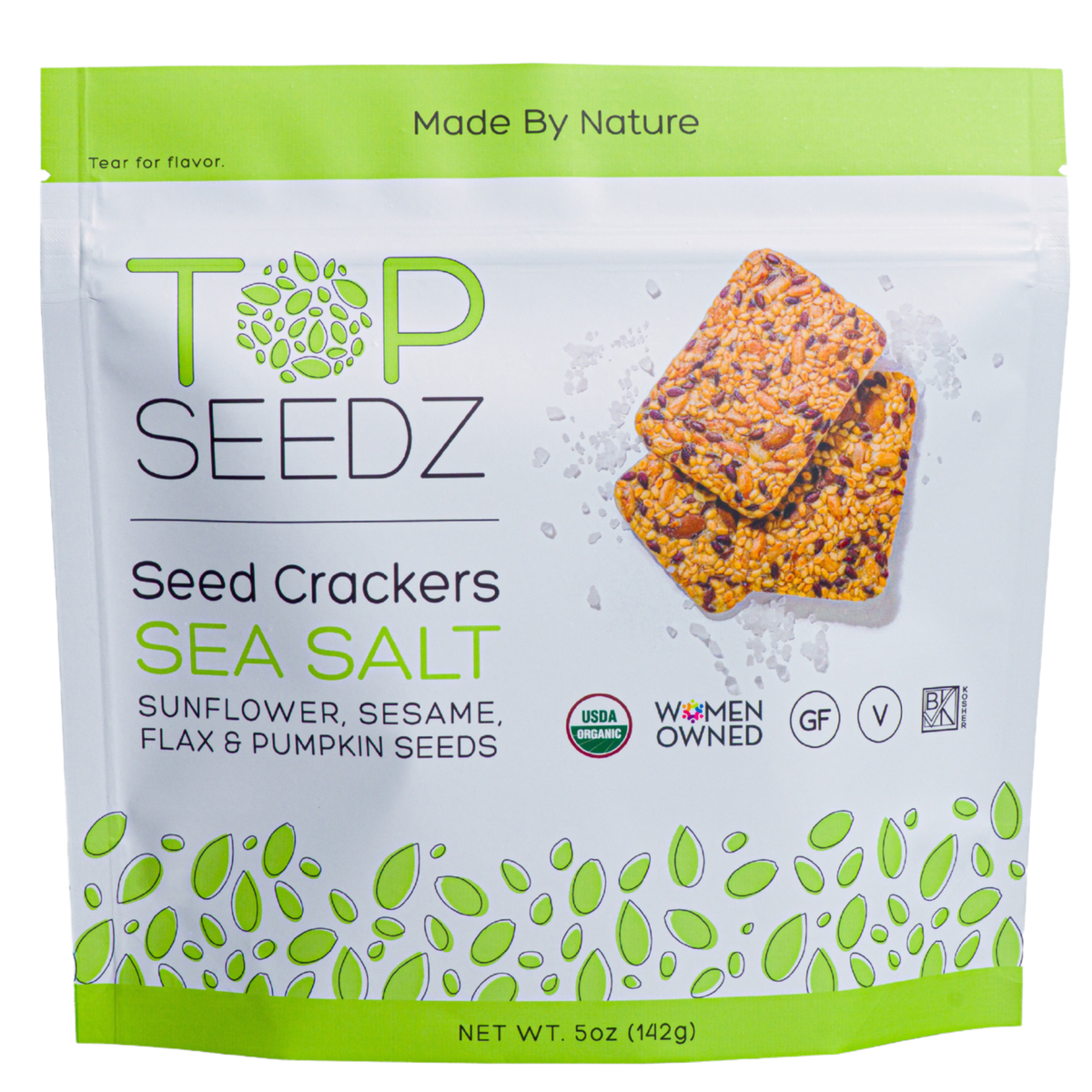 Top Seedz - Sea Salt Crackers - 5oz -