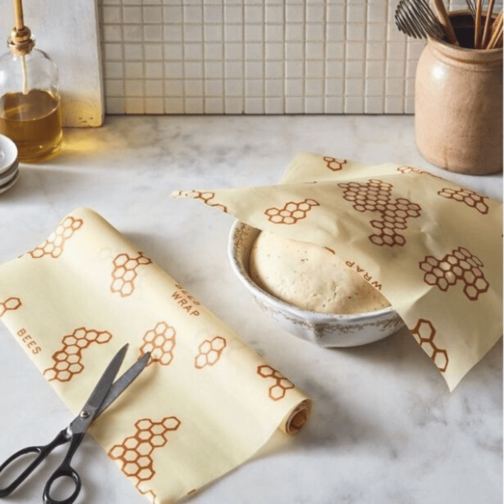 Bee's Wrap - Bees Wrap Reusable Beeswax Food Wrap Roll - Honeycomb Print