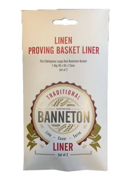 Port-Style Enterprises Inc. - BANNETON Proving Basket Liner 2/ST Oval Large 15.7x6.3x3"