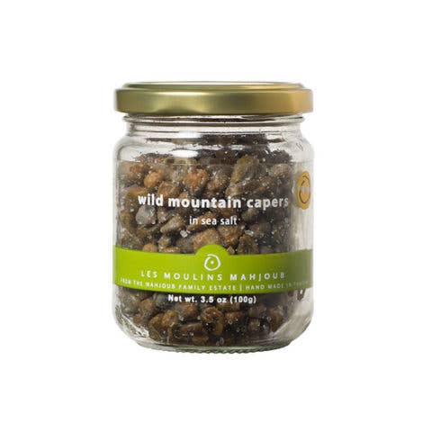 Organic Wild Mountain Capers in Salt | Moulin Mahjoub