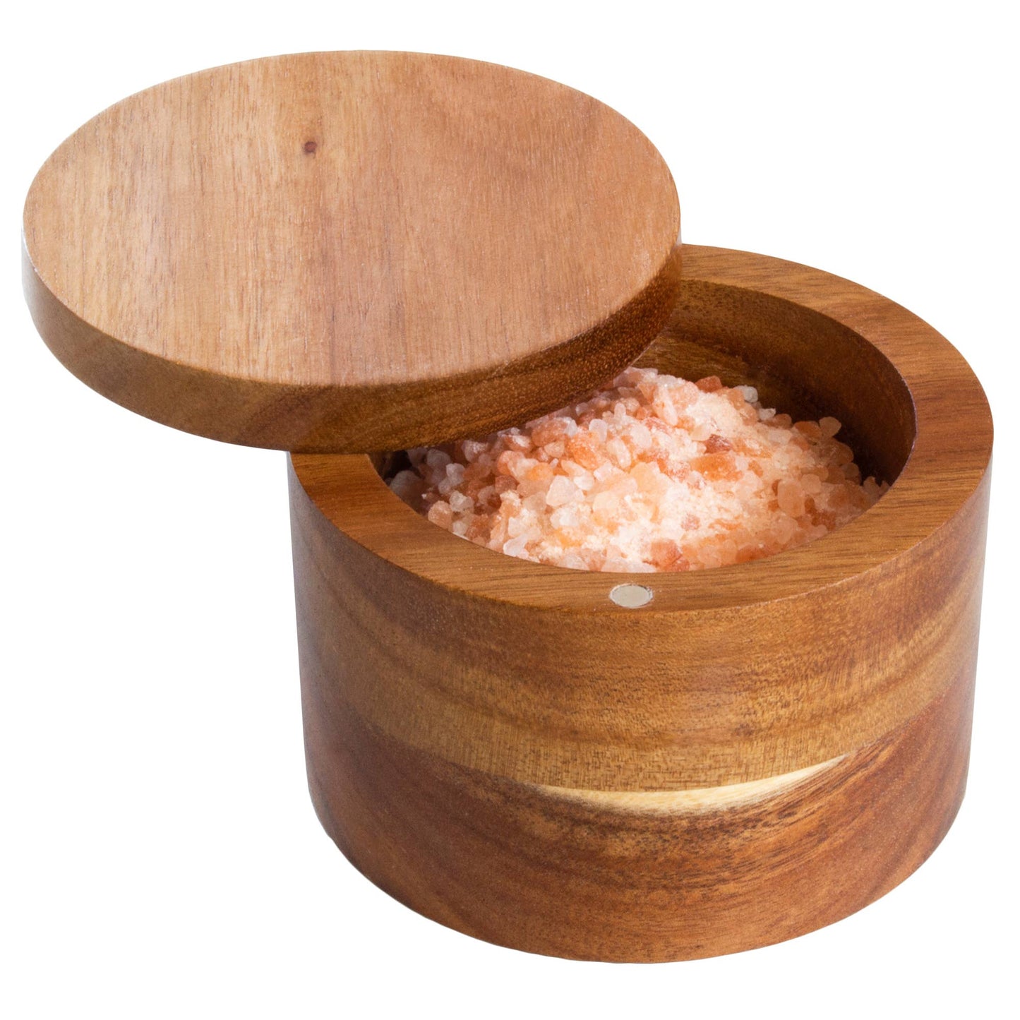 Totally Bamboo - Rock & Branch® Acacia Salt Cellar with Swivel Lid