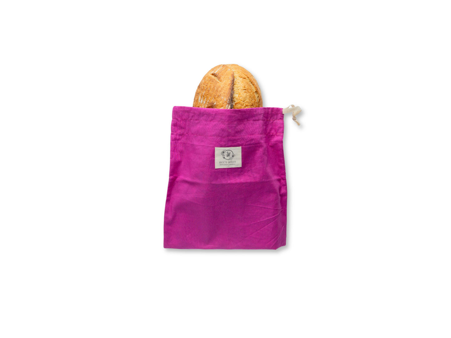 Bee's Wrap - Bees Wrap Reusable Beeswax Lined Artisan Bread Bag - Magenta
