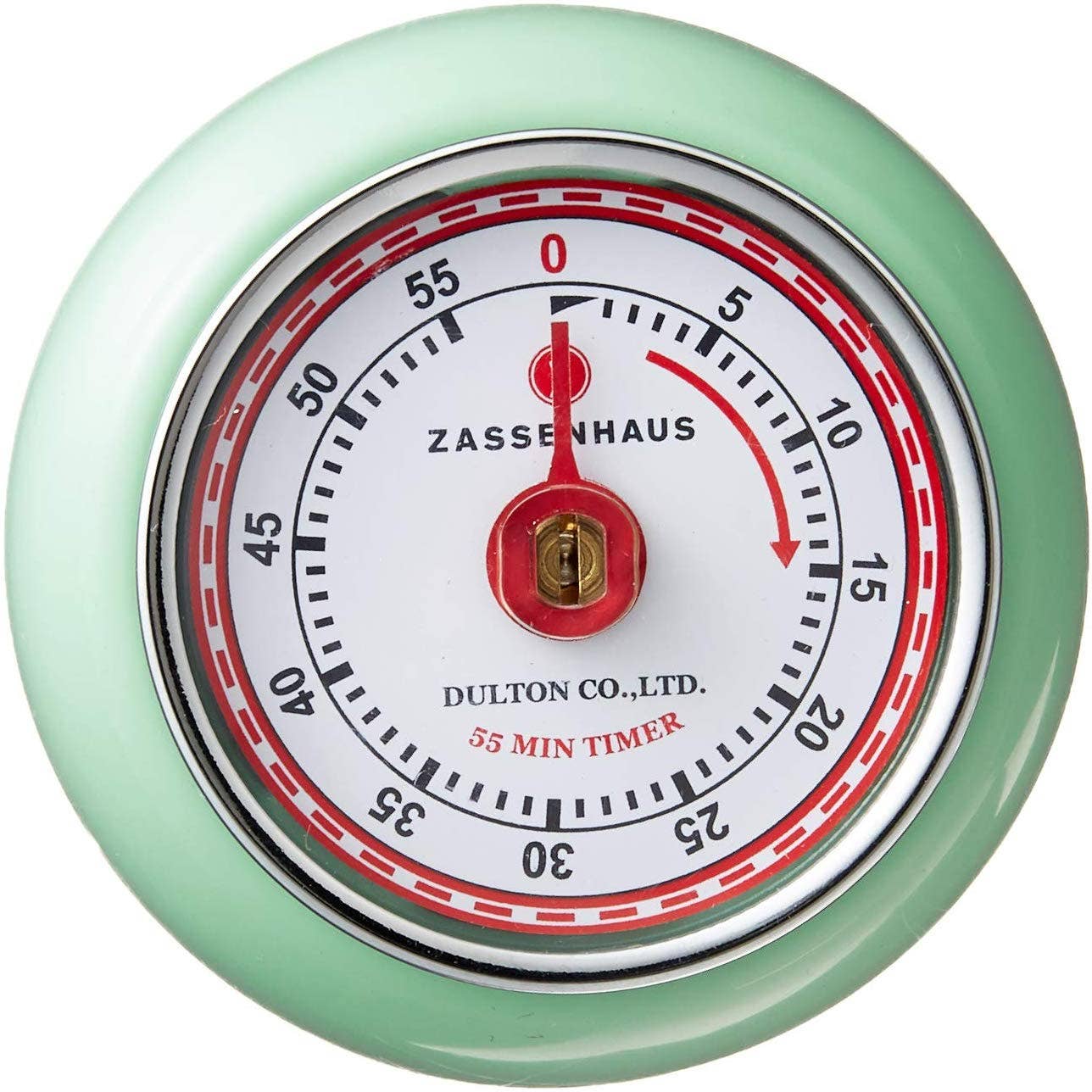 Frieling USA - "Retro" Kitchen Timer, Mint Green, 2.75” x 1.25"
