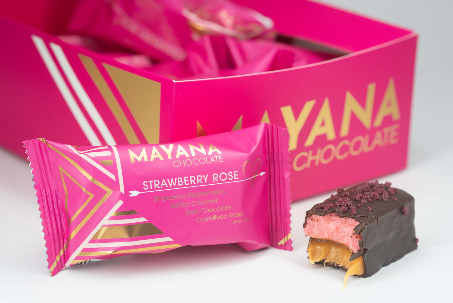 Mayana Chocolate - Strawberry Rose Bar