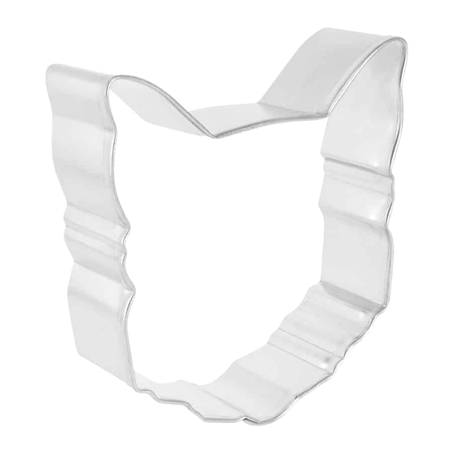 R&M International - Cat Face Cookie Cutter (3.5")