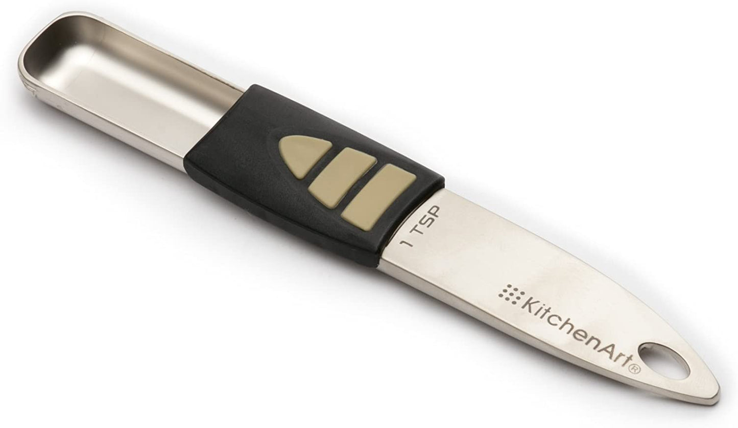KitchenArt Pro Adjust-A-Teaspoon, Satin, 0.5" x 1" x 6"