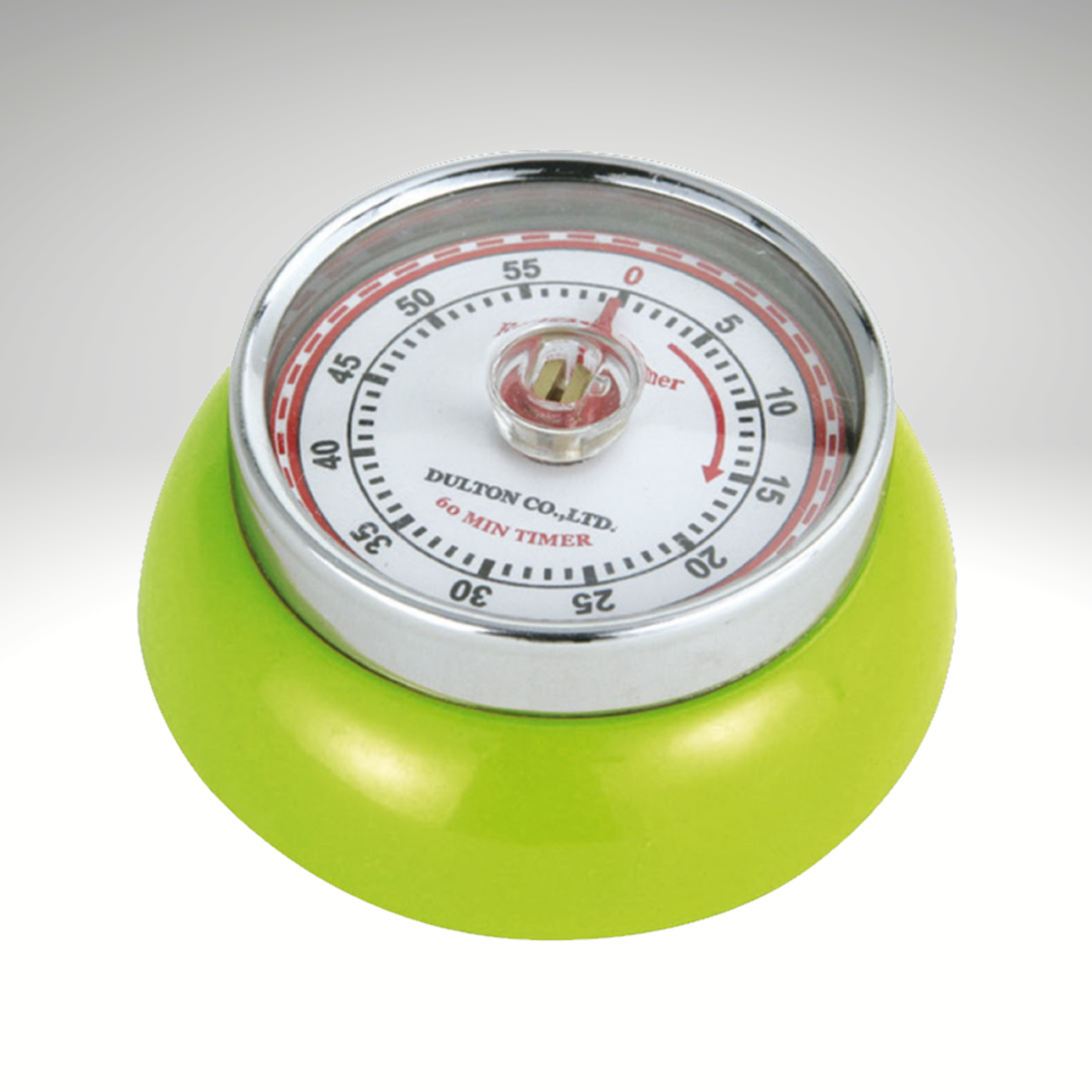 "Retro" Kitchen Timer, Kiwi, 2.75” x 1.25"