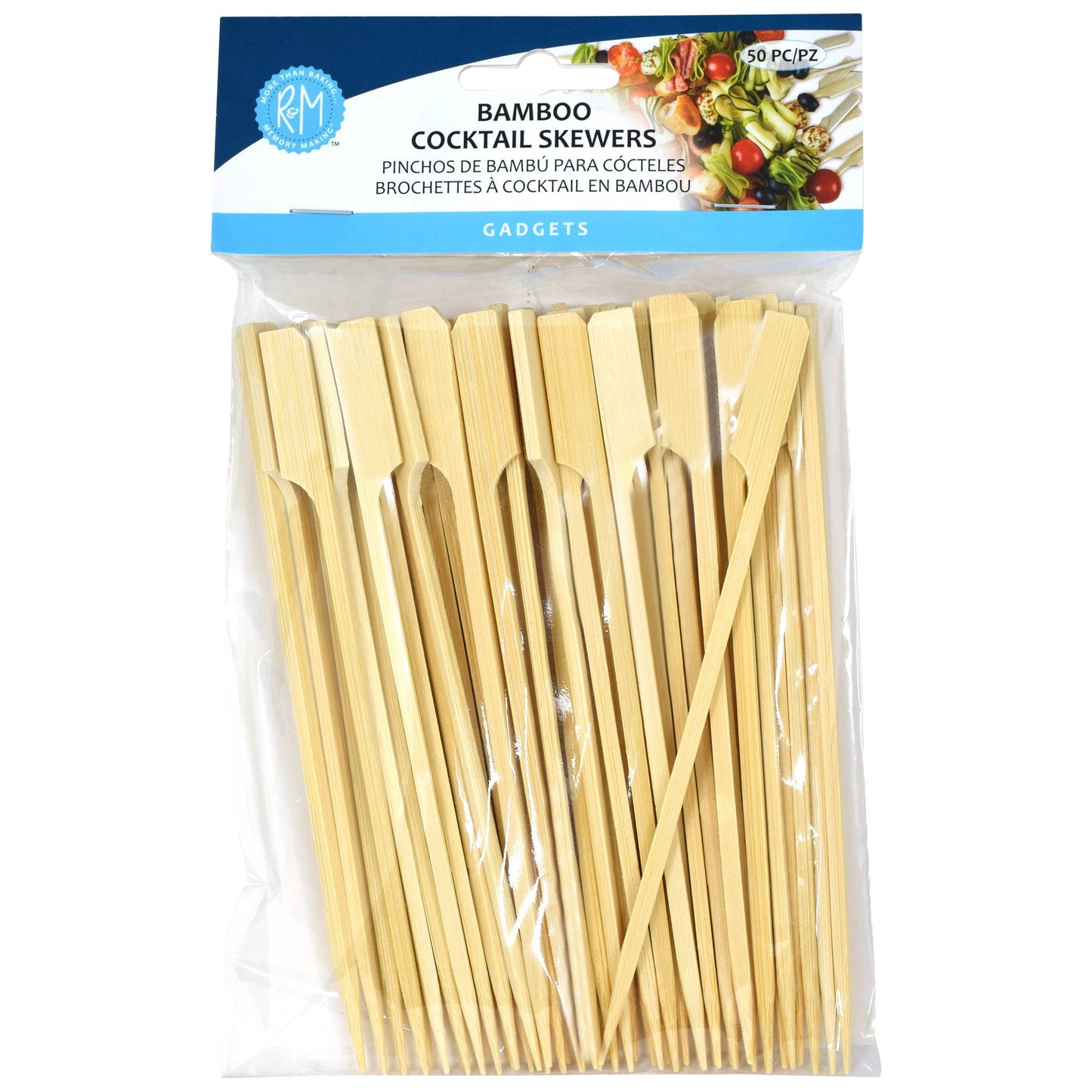 R&M International - Bamboo Cocktail Skewers 50 Pack