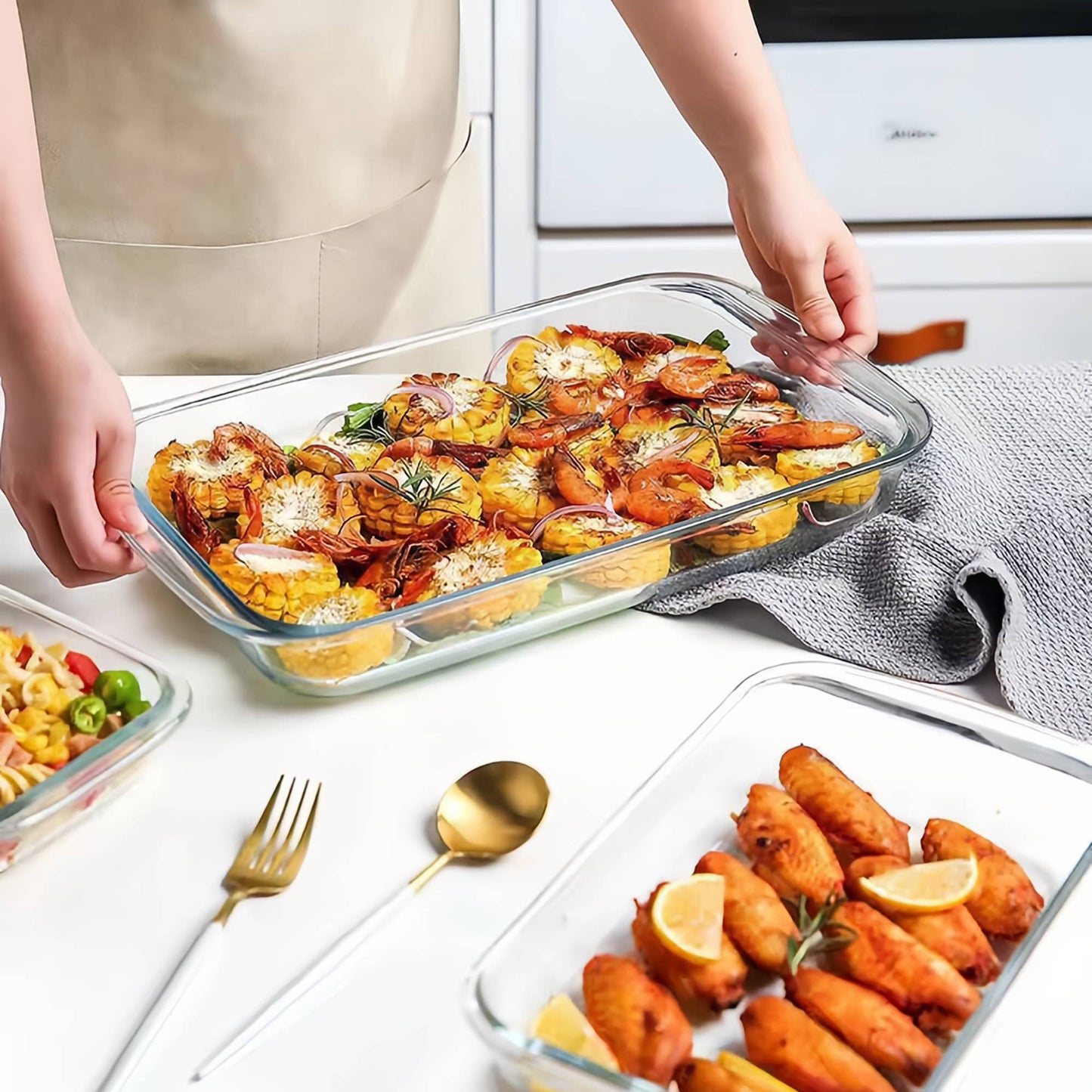 Fox Run Brands - Fox Run Glass Baking Pan & Lid, 9" x 13"