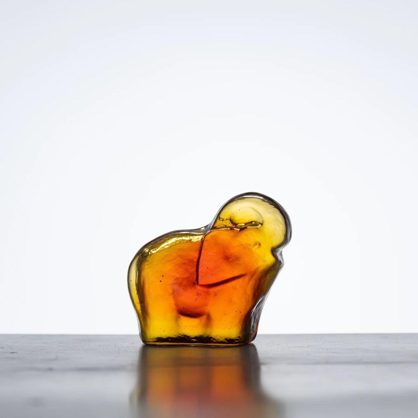 Blenko Tangerine Elephant
