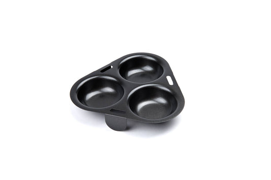 Fox Run Brands - Fox Run 3-Egg Poacher Insert, Carbon Steel, 6" x 6.25"