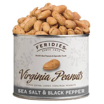 FERIDIES - 9 oz. Sea Salt & Black Pepper Virginia Peanuts