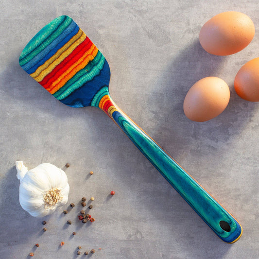 Totally Bamboo - Baltique® Montego Bay Colorful Wooden Spatula, 12.5"