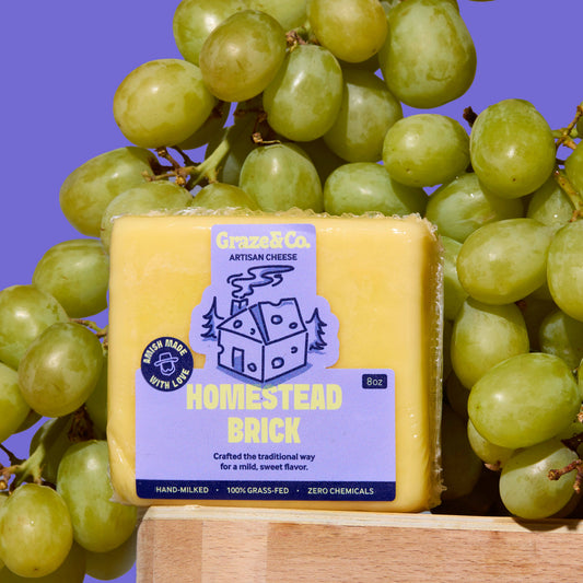Graze & Co. - Homestead Brick - 8oz. Artisanal Cheese