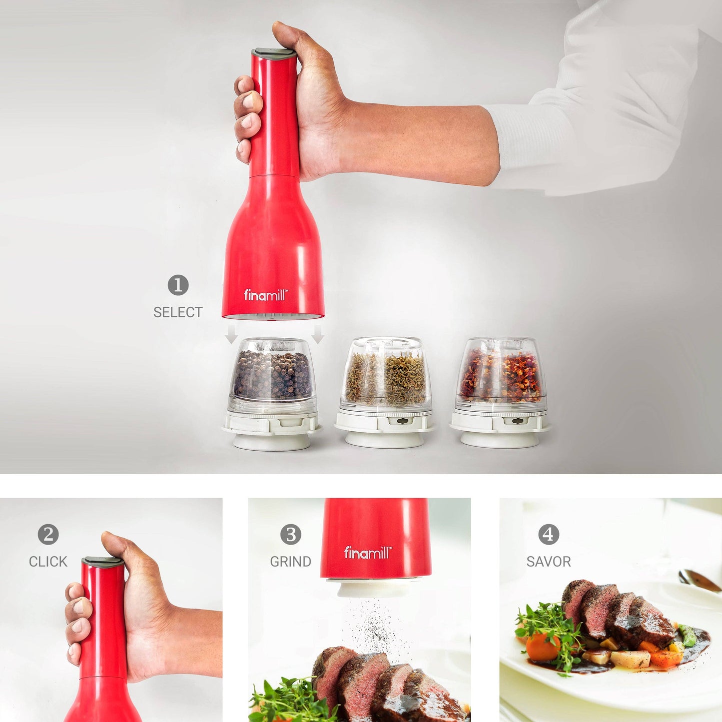 FinaMill Classic Battery - 1 Everyday Pod, 1 Pepper Pod