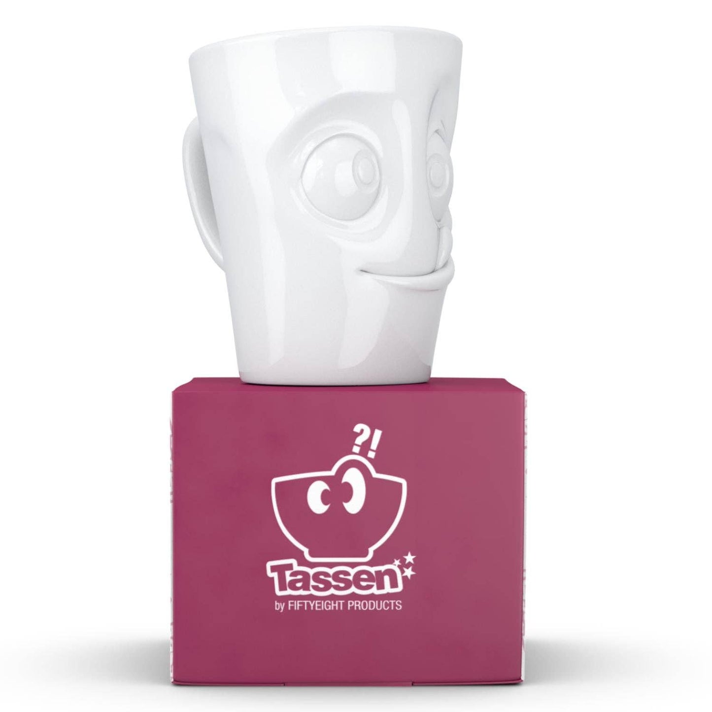 Fiftyeight Products - Coffee Mug with Handle, Tasty Face