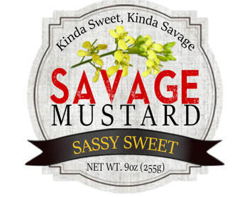 Savage Mustard - Sassy Sweet 10oz Jar