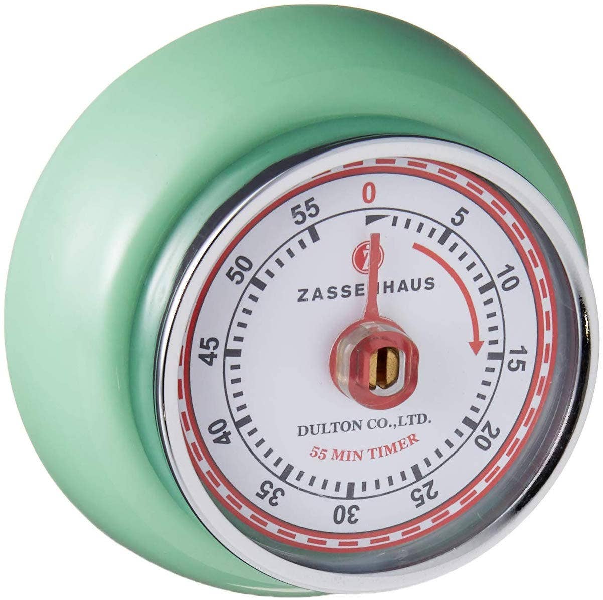 Frieling USA - "Retro" Kitchen Timer, Mint Green, 2.75” x 1.25"