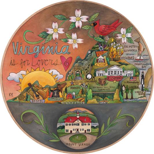 "Old Dominion" | Virginia Lazy Susan