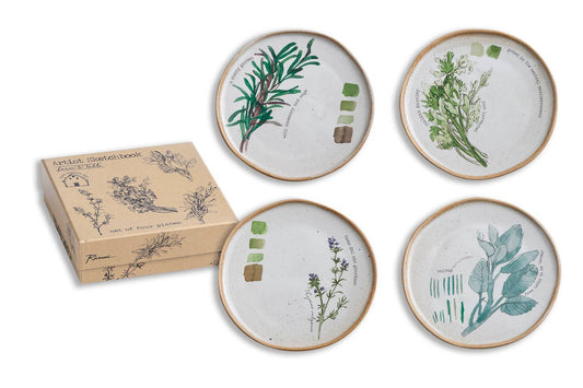 Rosanna - Farm To Table Plates Herbs S/4