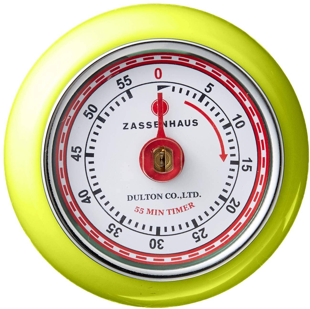 "Retro" Kitchen Timer, Kiwi, 2.75” x 1.25"
