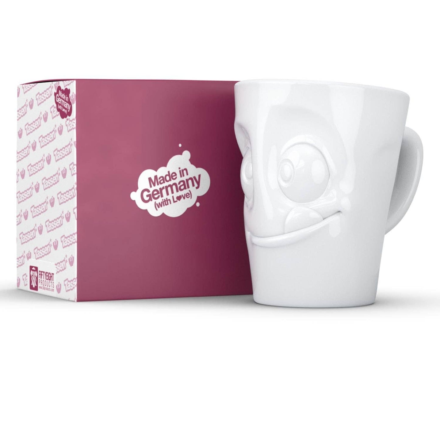 Fiftyeight Products - Coffee Mug with Handle, Tasty Face