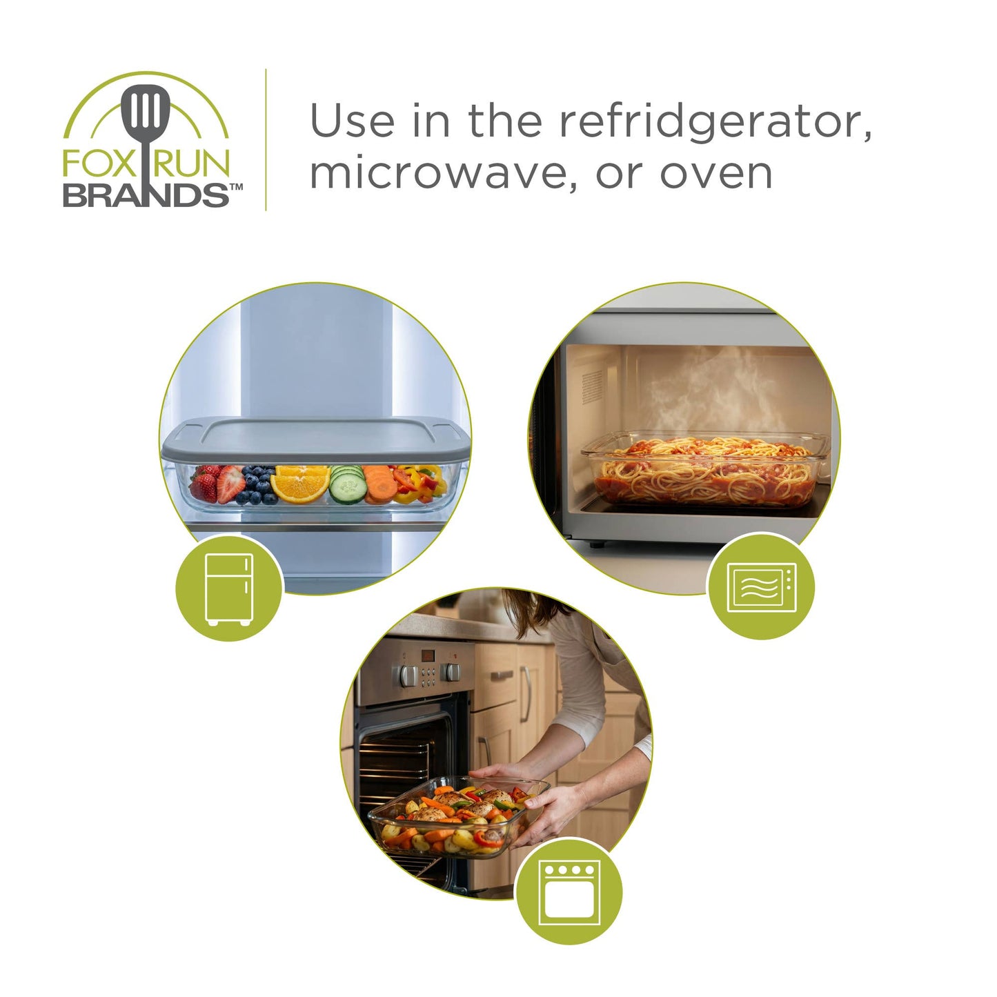 Fox Run Brands - Fox Run Glass Baking Pan & Lid, 9" x 13"