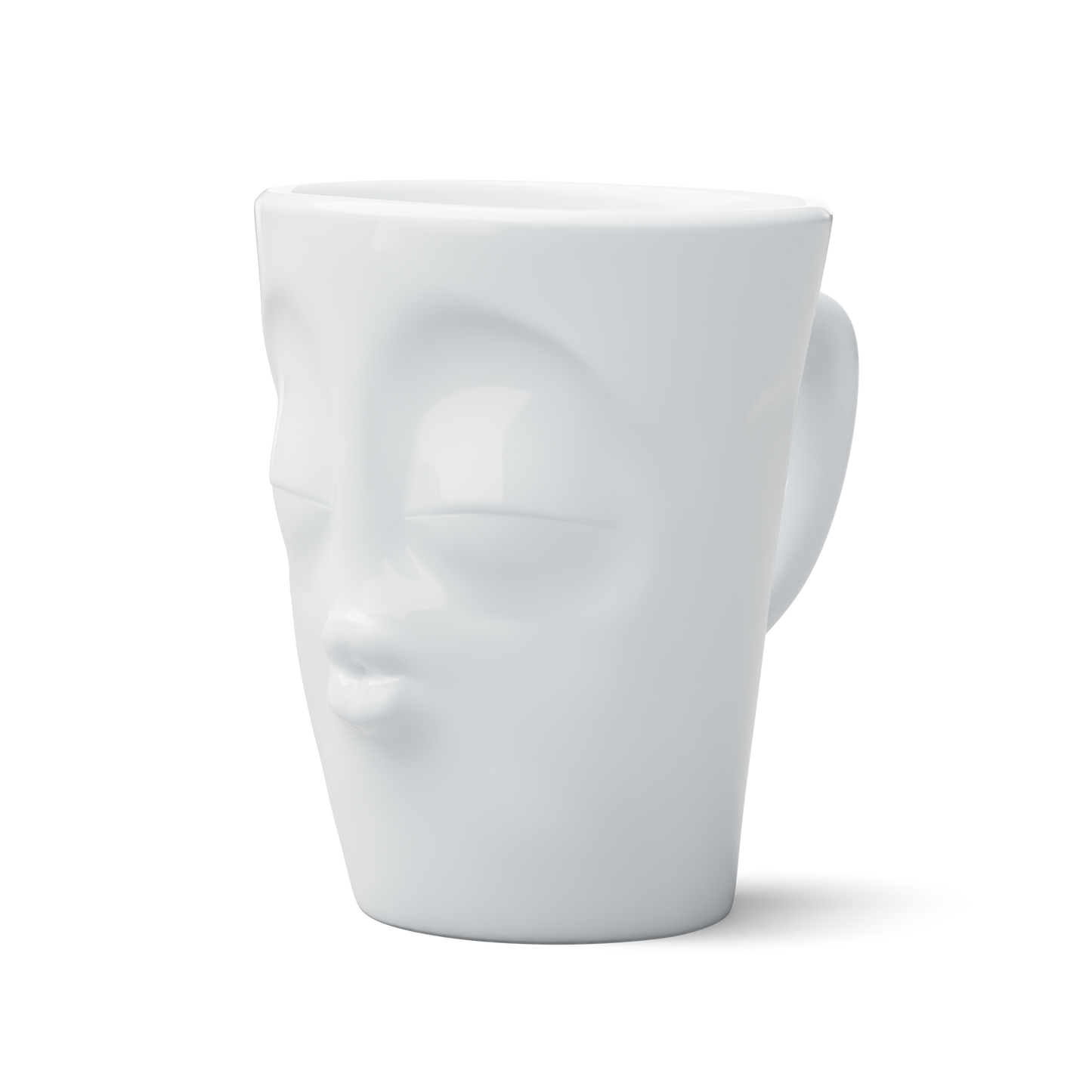 Coffee Mug with Handle, Kissing Face