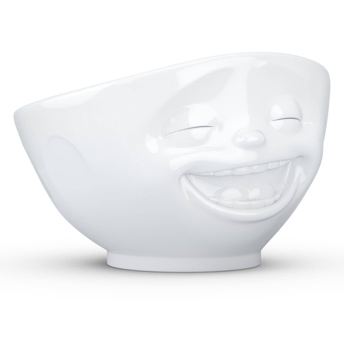 Fiftyeight Products - 16 Oz. Bowl, Laughing Face, White