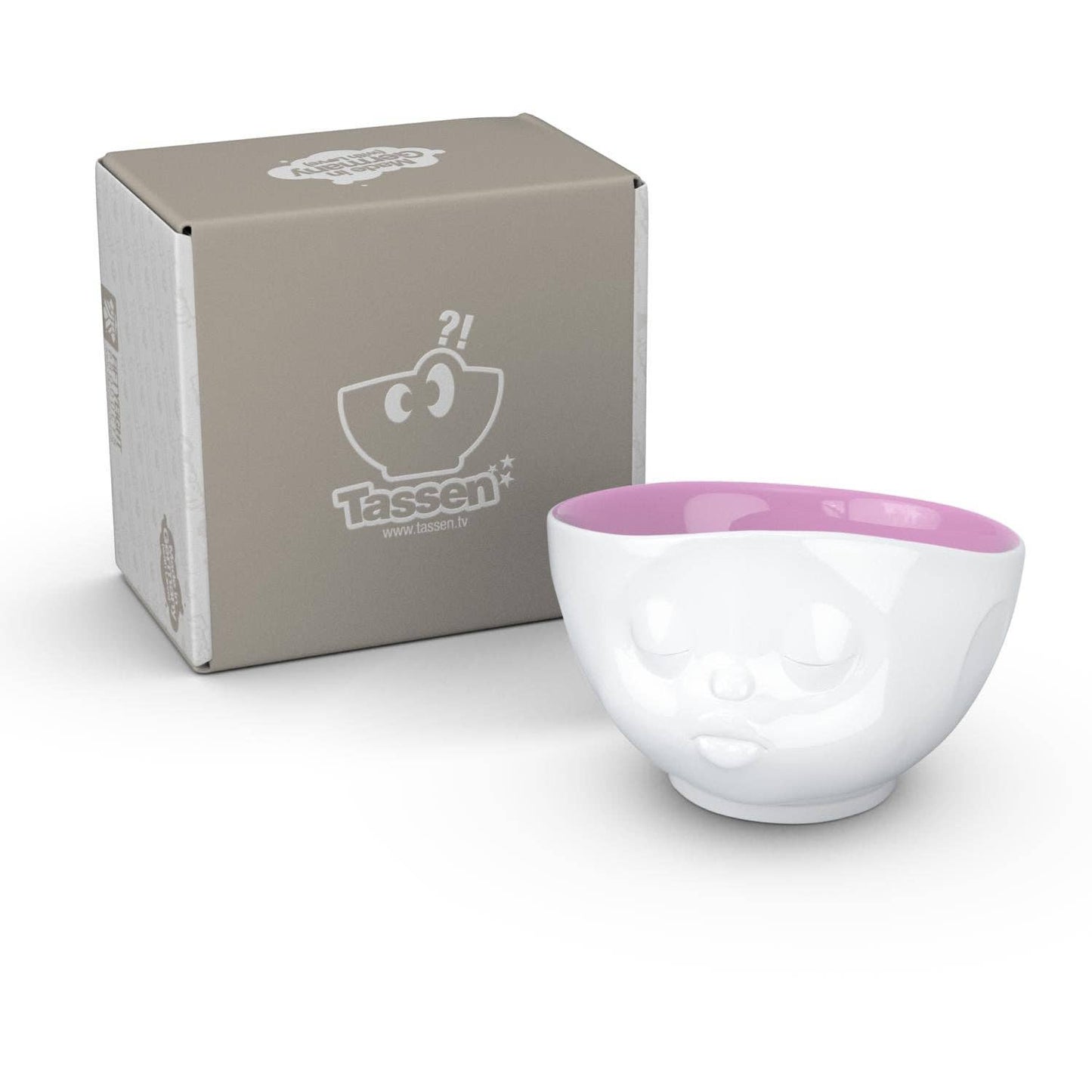 16 Oz. Bowl, Kissing Face, Berry Color Inside