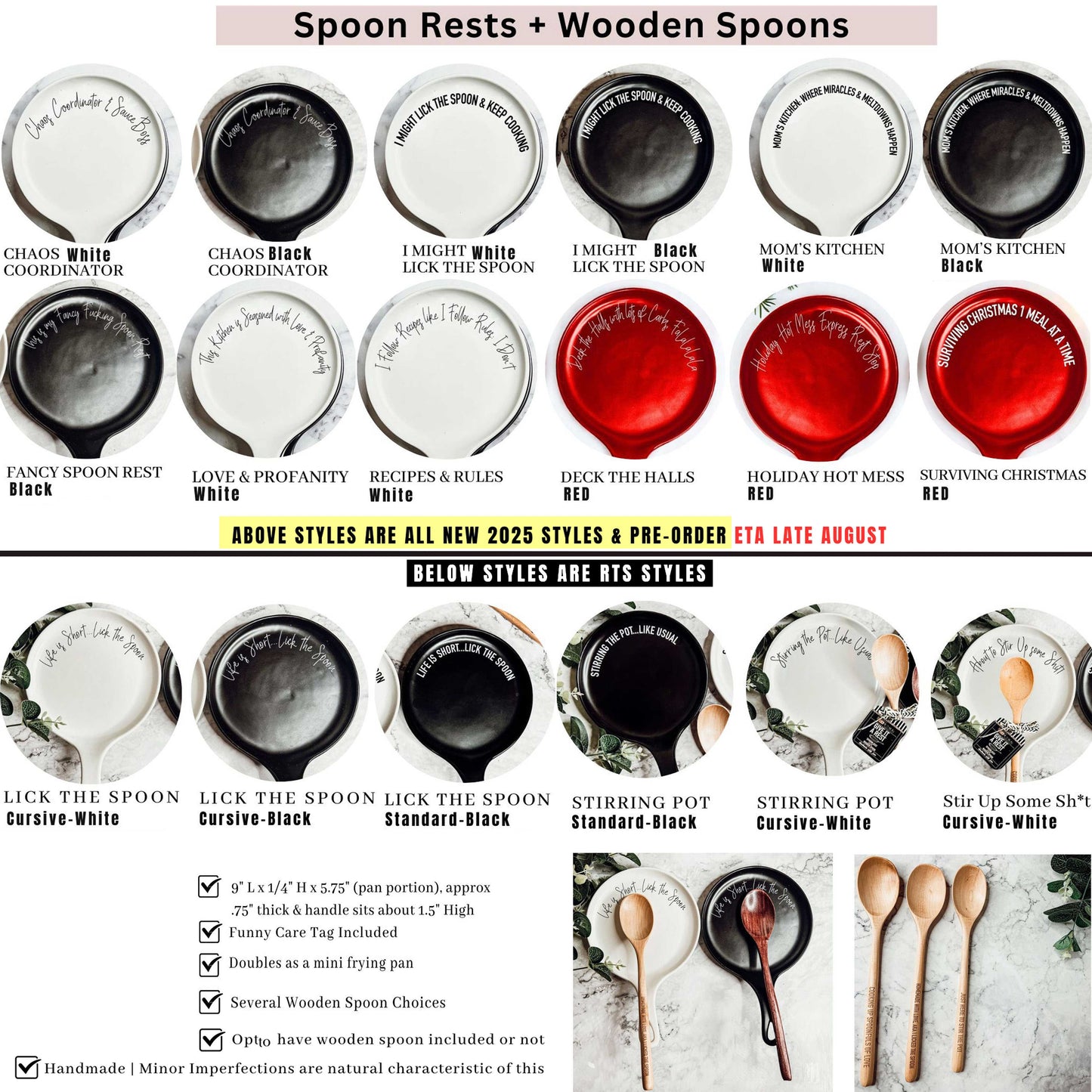 Lick The Spoon | Spoon Rest + Wooden Spoon Gift Set