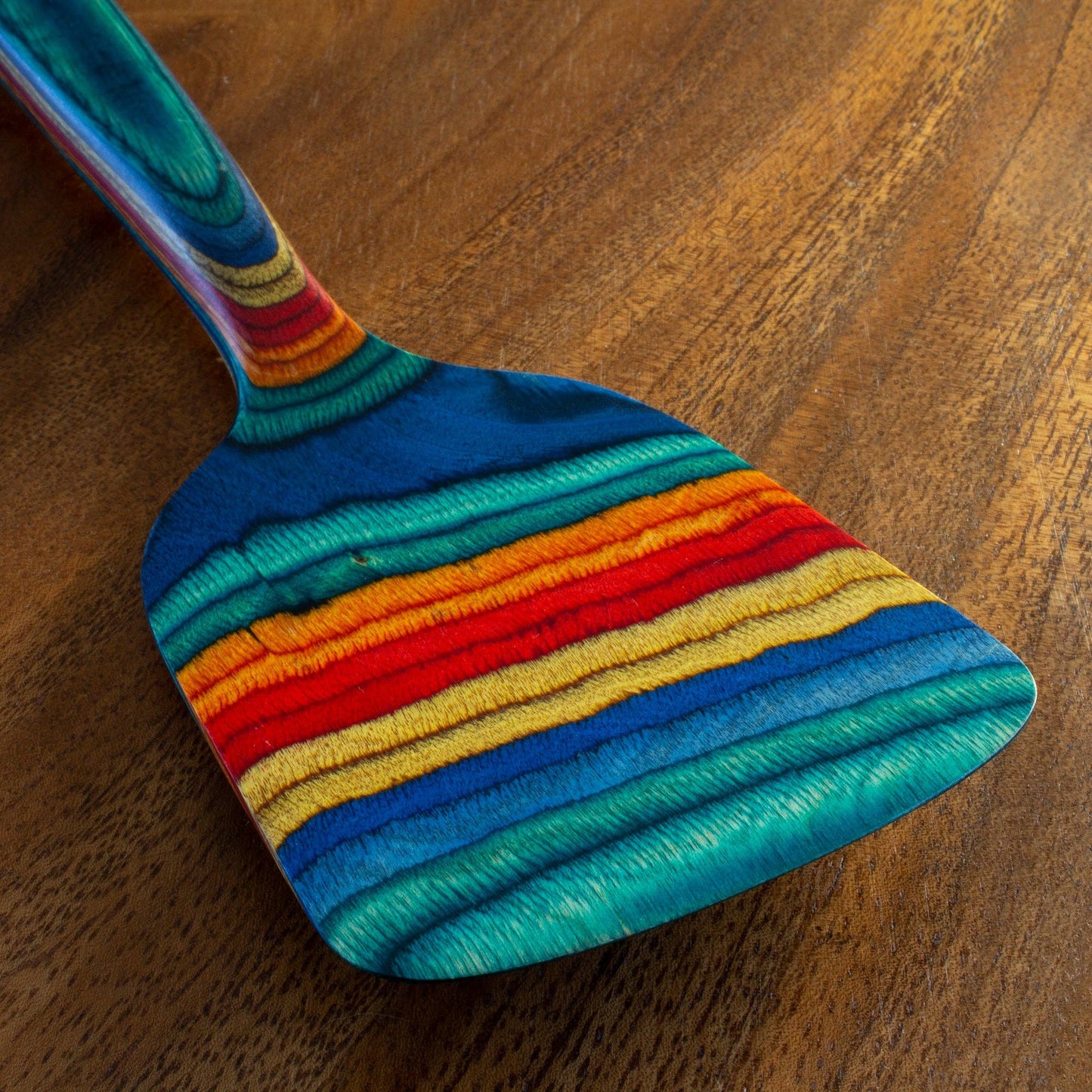 Totally Bamboo - Baltique® Montego Bay Colorful Wooden Spatula, 12.5"
