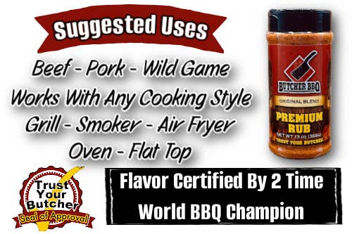 Butcher BBQ Inc - Premium Barbecue Rub /Dry Rub Seasoning / Spice