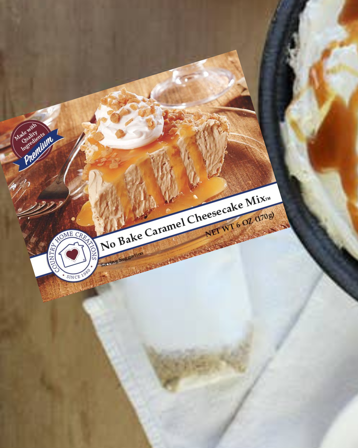 Country Home Creations - No Bake Caramel Cheesecake Mix