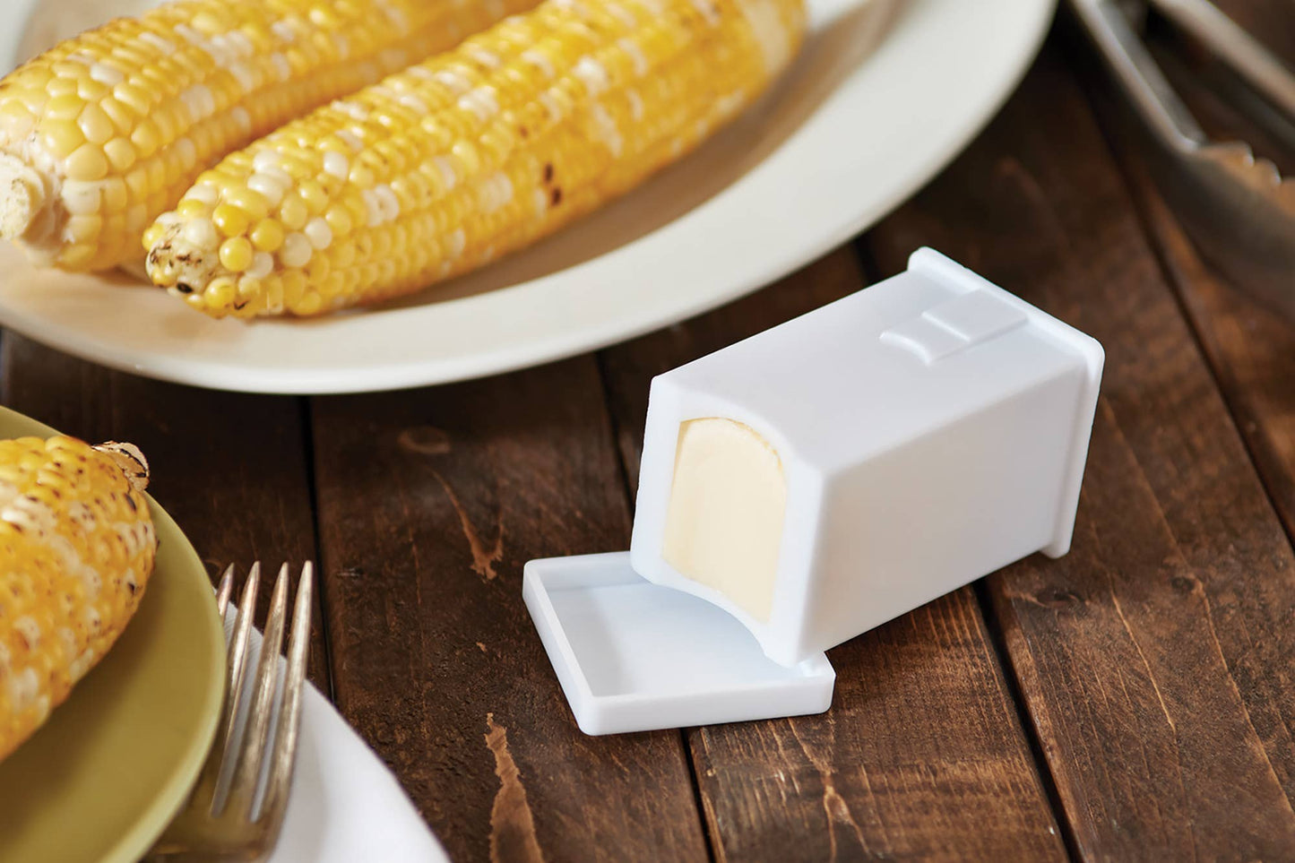 Fox Run Brands - Fox Run Butter Spreader with Built-In Cover, 2" x 3.25"