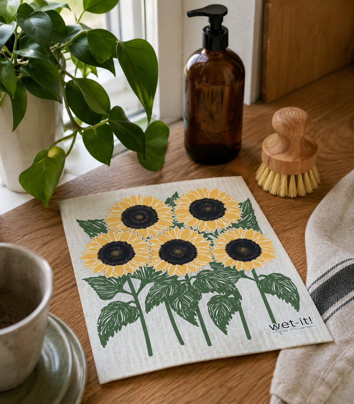 Wet-it! - Sunflower Field Swedish Cloth