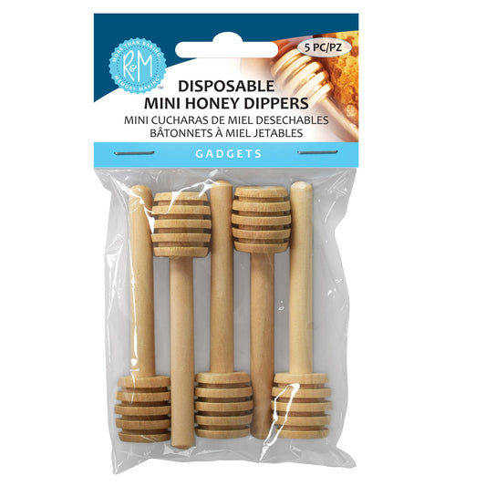 R&M International - Disposable Mini Honey Dippers Pack of 5