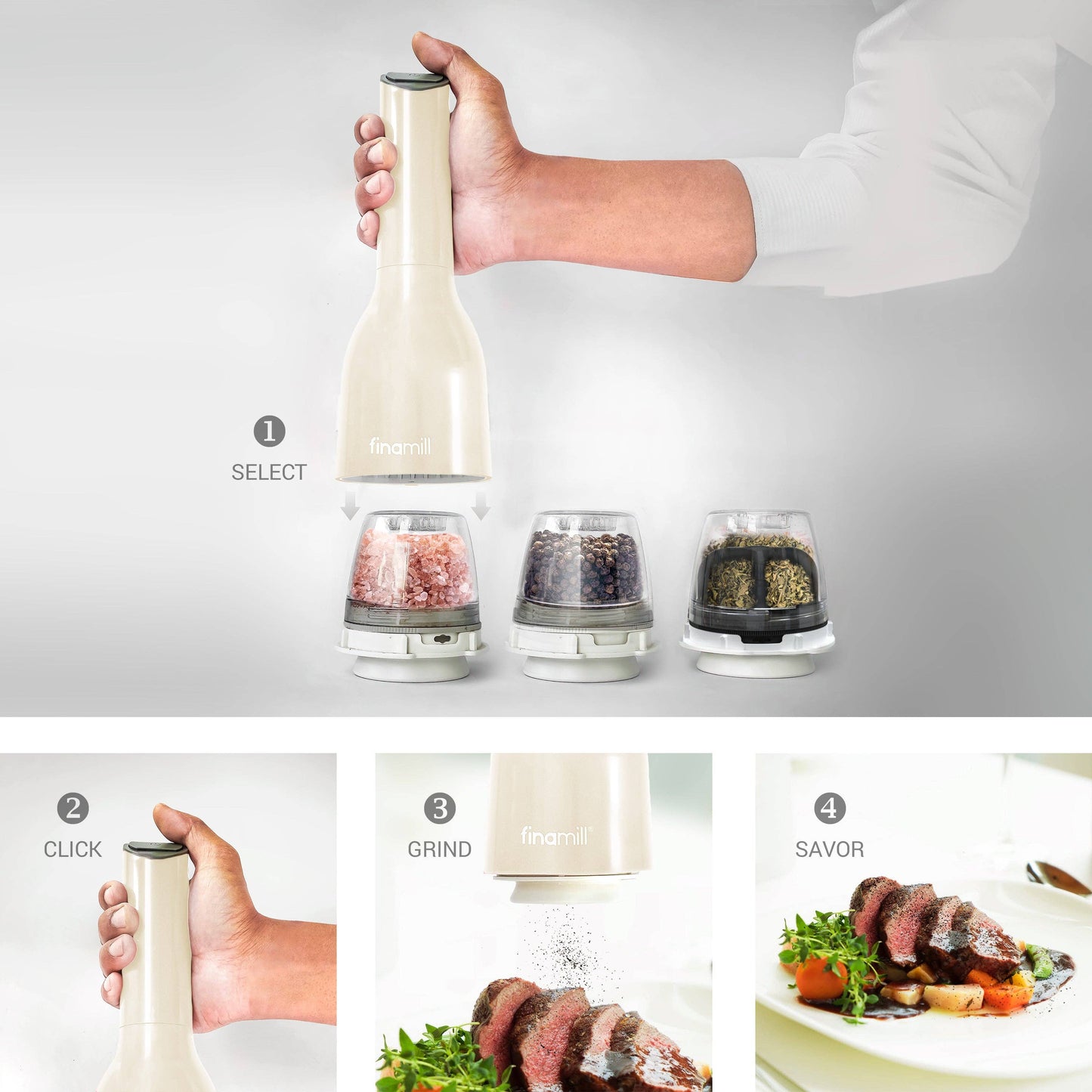 FinaMill Classic Battery - 1 Everyday Pod, 1 Pepper Pod