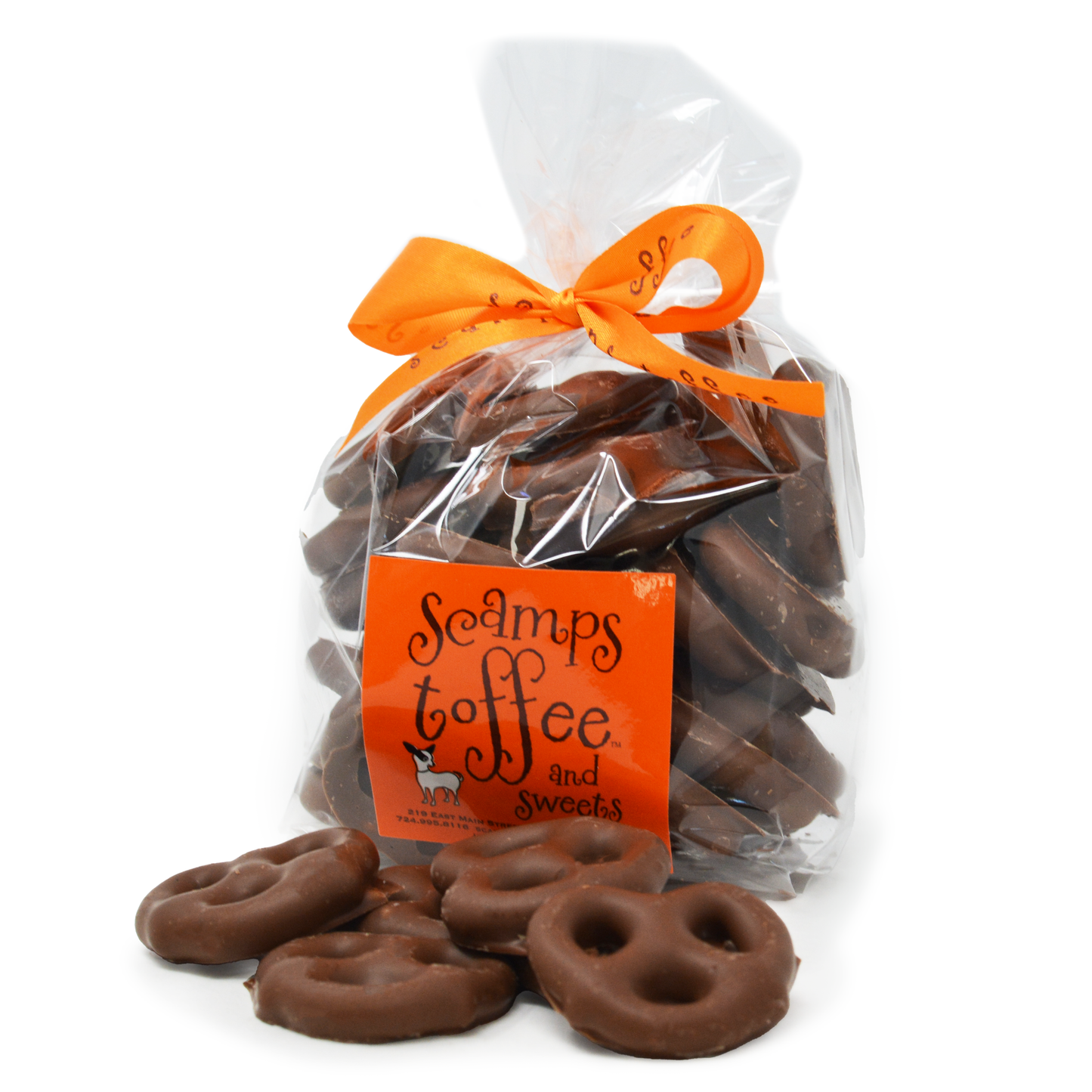 Scamps Toffee - 4oz Milk Chocolate Covered Mini Pretzels