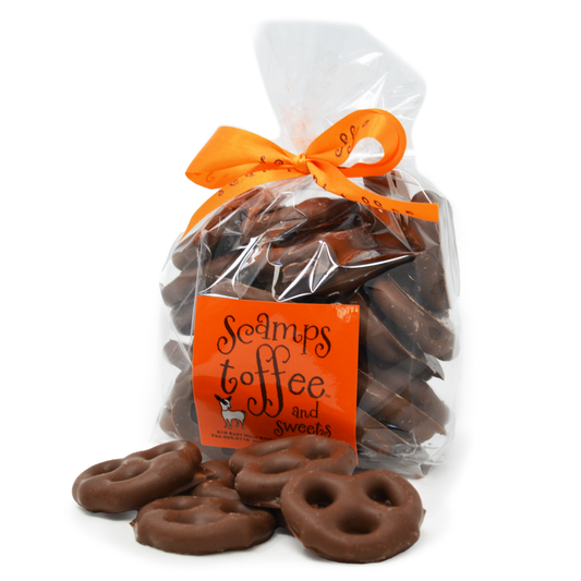 Scamps Toffee - 4oz Milk Chocolate Covered Mini Pretzels