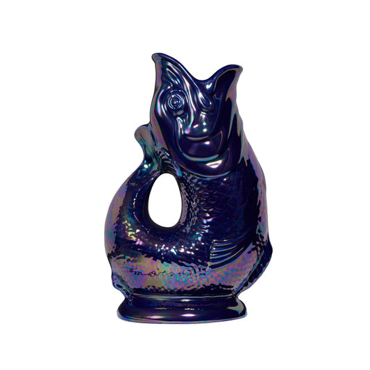 The Original Gluggle Jug Factory - Cobalt Lustre Gluggle Jug