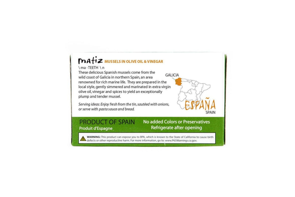 Matiz - Matiz Mussels in Extra Virgin Olive Oil - 4oz