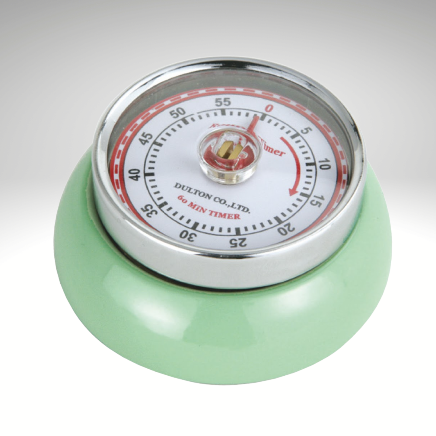 Frieling USA - "Retro" Kitchen Timer, Mint Green, 2.75” x 1.25"