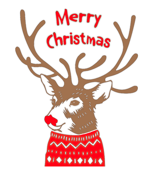 Christmas Reindeer - Euroscrubby Dishcloth