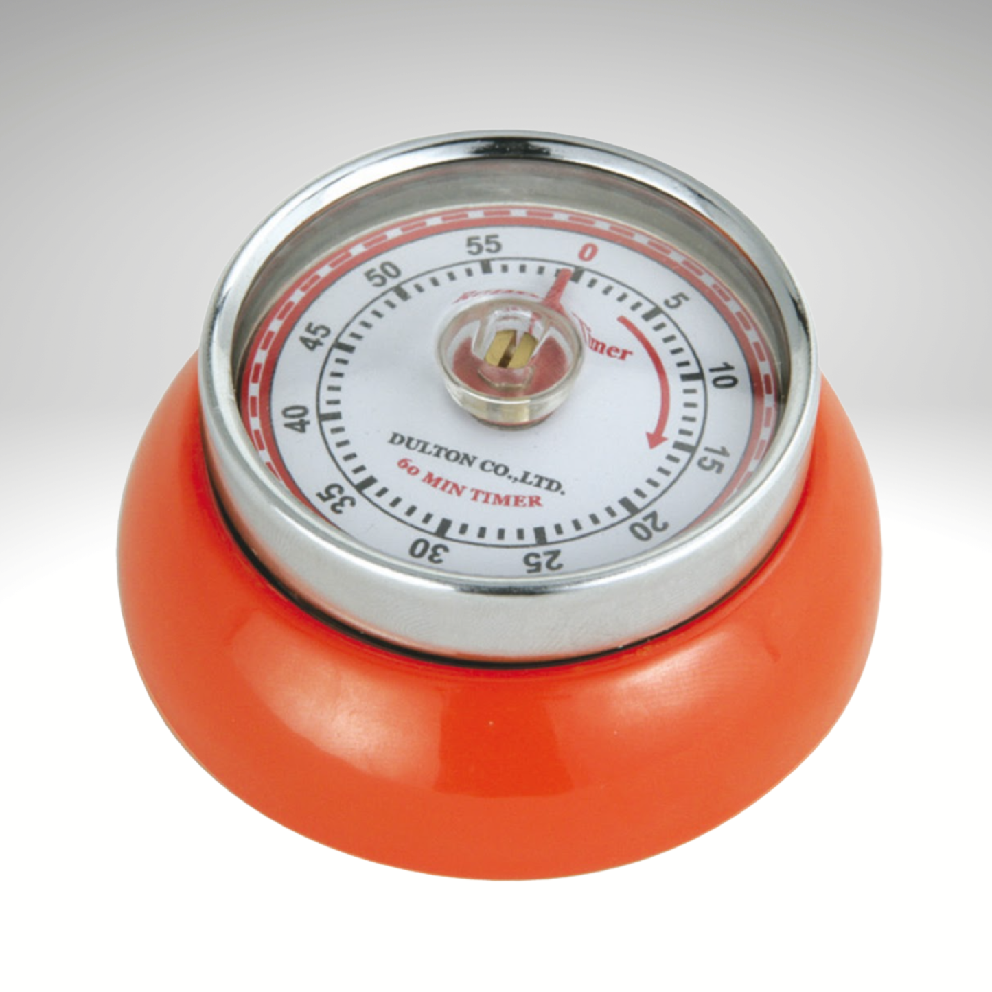 "Retro" Kitchen Timer, Orange, 2.75” x 1.25"